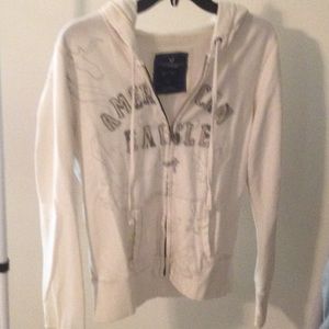 American Eagle Zip Up Hooded Sweatshirt